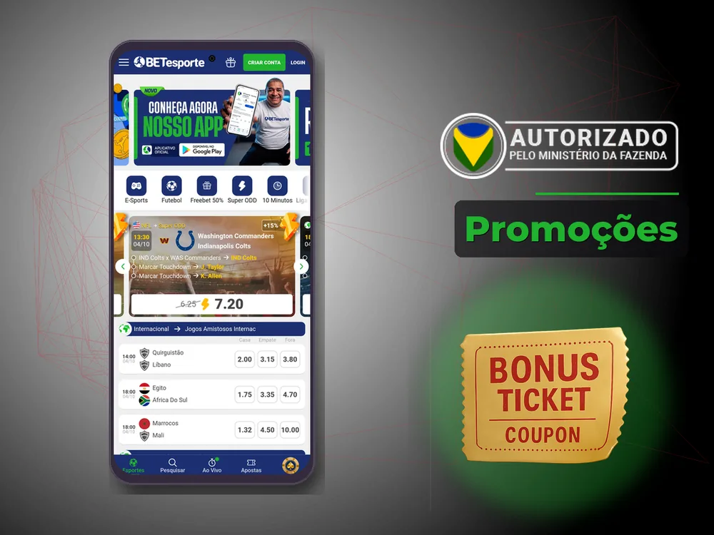 Bet Esporte - Promoções